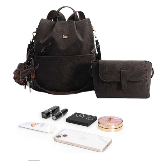 Retro Frosted Leather Mother Female College Commuter Soft Lightweight Women's Shoulder Bag