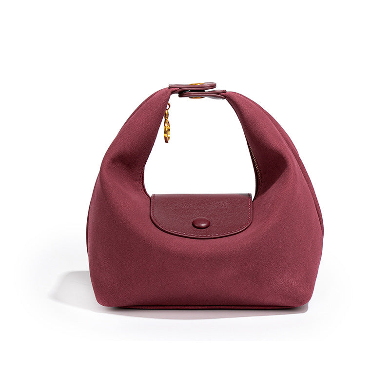 Women's Polyester Waterproof Lunch Box Fashion Portable Versatile Underarm Bag
