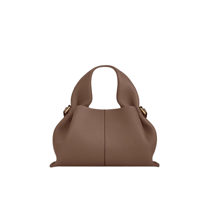 Pauline Cloud French Cowhide Design Dumpling Portable Women's Messenger Bag