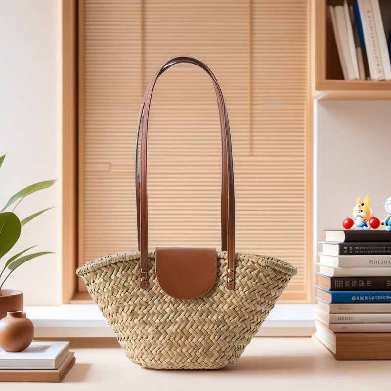 Women's Water Plants Woven Holiday French Style Women's Handbag