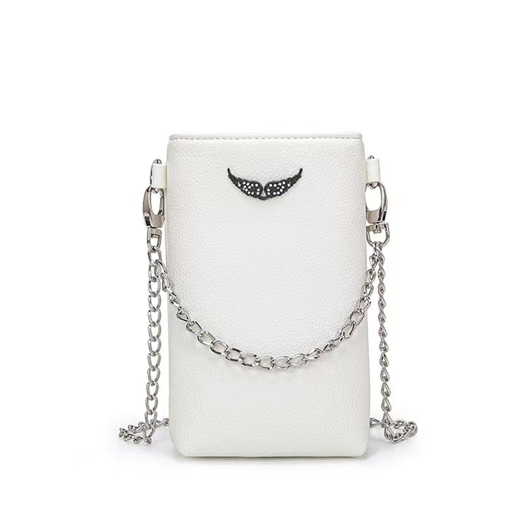 Women's French Fashion Diamond Wings Chain Envelope Shoulder Bags