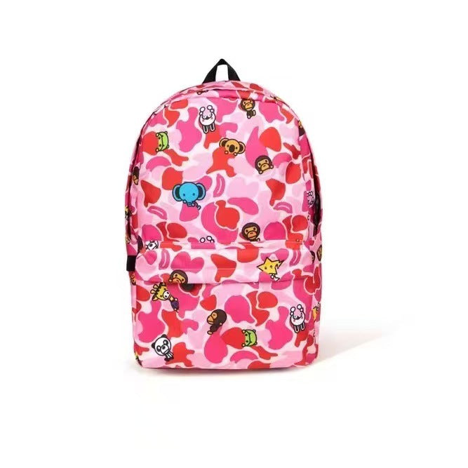 Printed Cartoon Cute Large Capacity Little Women's Backpack