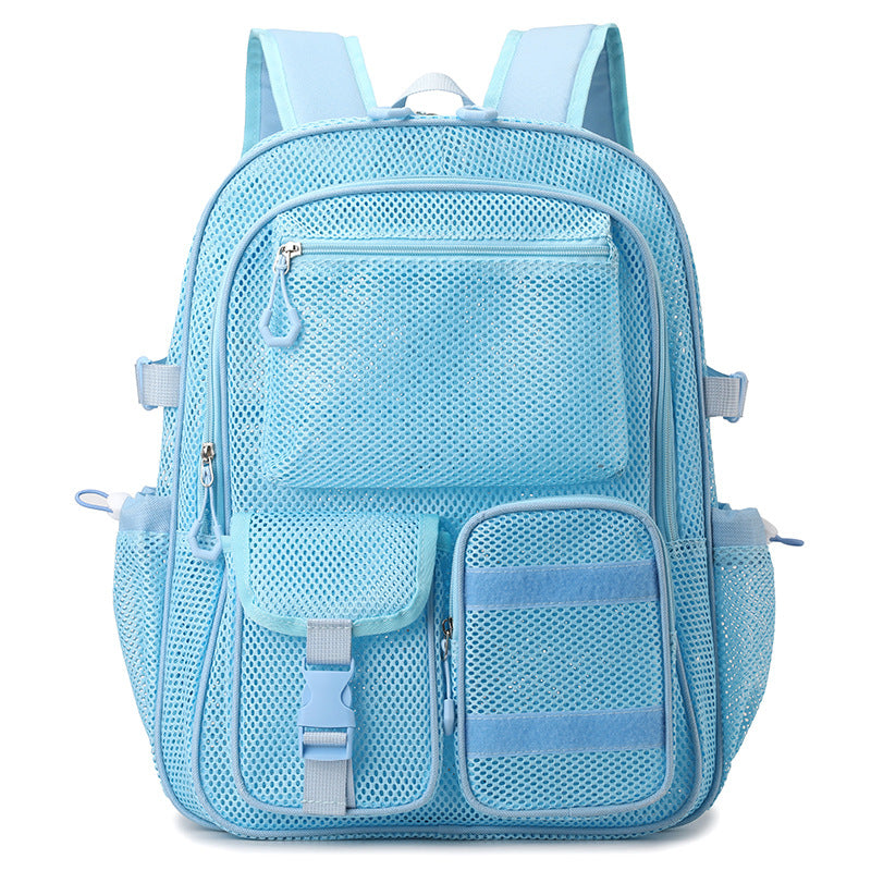 Hollow Large Capacity Mesh Computer Beach Bags