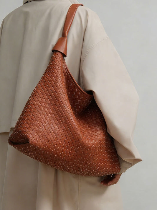 Women's Woven Daily Commuter Versatile Large Capacity Bags