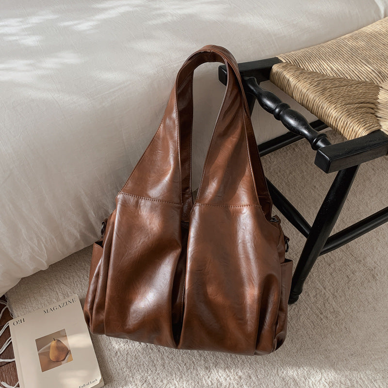 Women's Advanced Texture Retro Large Capacity Versatile Portable Bags