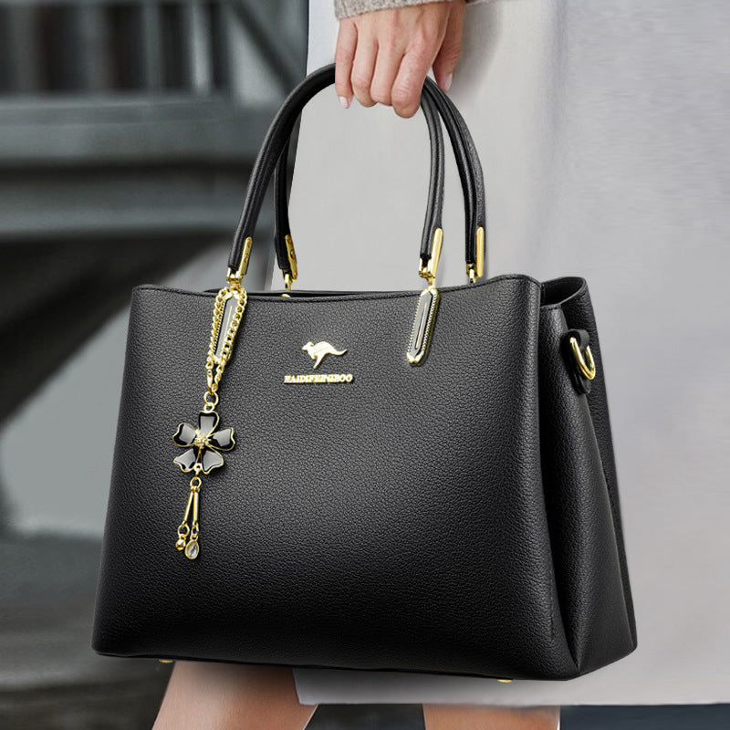 Women's Fashion Business Retro High-grade Multi Compartment Bags