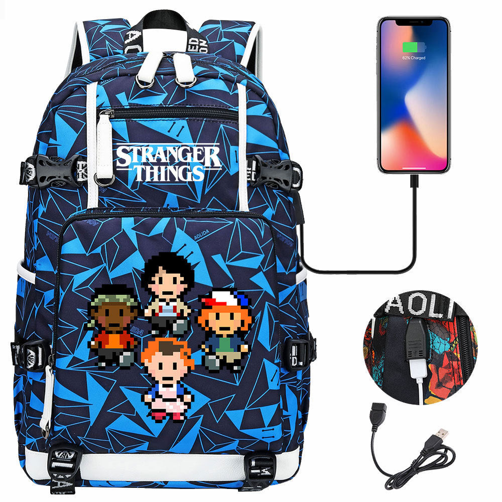 Women's & Men's Peripheral Printed Youth Leisure Backpack