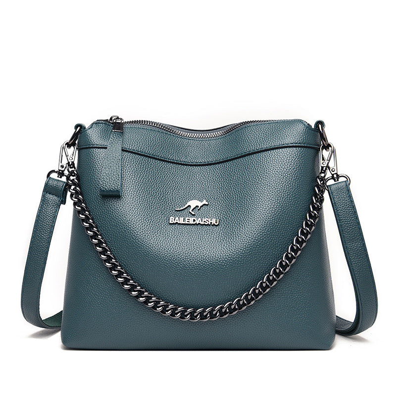 Women's Large Capacity Fashion Soft Leather Mom Women's Shoulder Bag