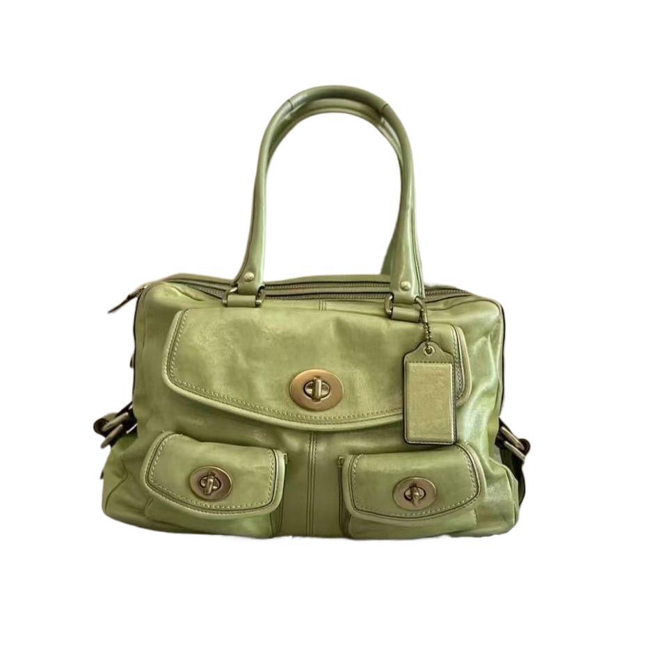 Large Capacity Light Green Adjustable Can Hold Women's Handbag