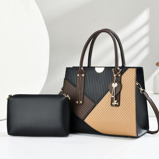 Trendy Two-piece Suit Mother Fashion Vintage Women's Handbag