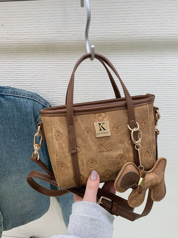 Women's Retro Vegetable Basket Fashionable Commuter Bucket Bag