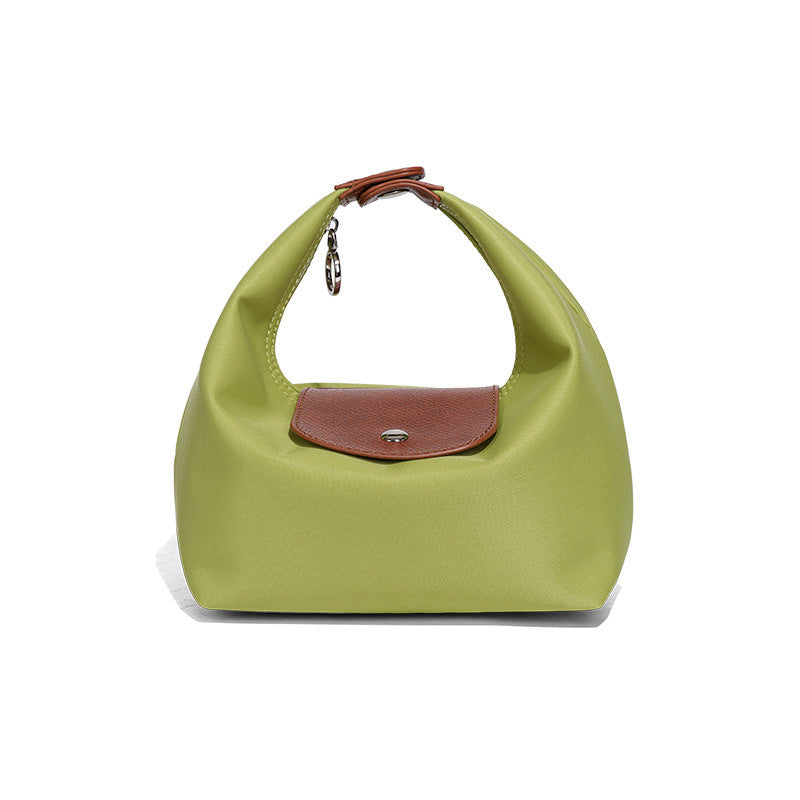French Style Nylon Hand Carrying Lunch Box Waterproof Scratch Resistant Women's Handbag
