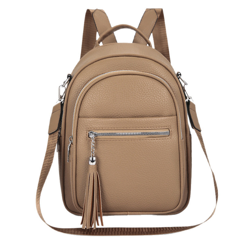 Women's Texture Soft Leather Fashion Western Style Women's Backpack