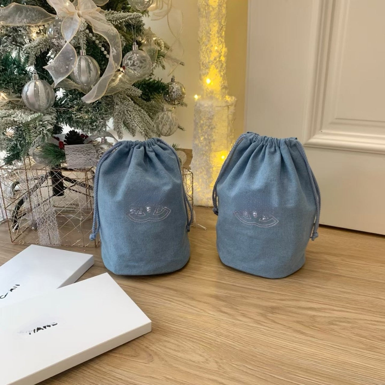 Summer Large Capacity Denim Makeup Series Gift Women's Messenger Bag