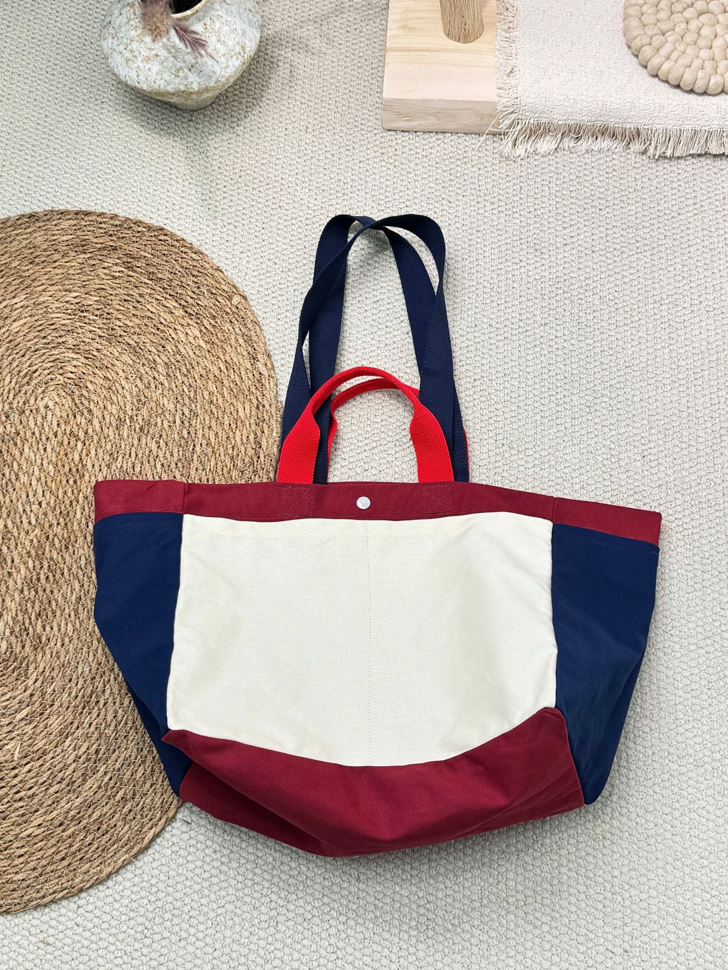 Women's Matching Canvas Large Capacity Commuter Fashion Mummy Fitness Women's Shoulder Bag