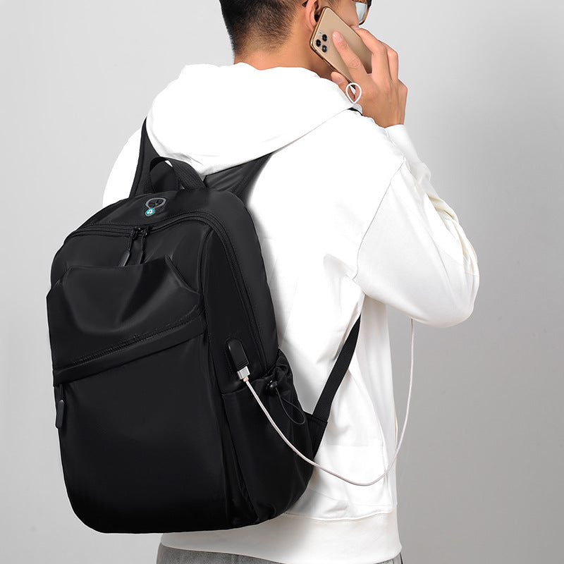 Men's Business Large Capacity Headset Jack Gift Leisure Backpack
