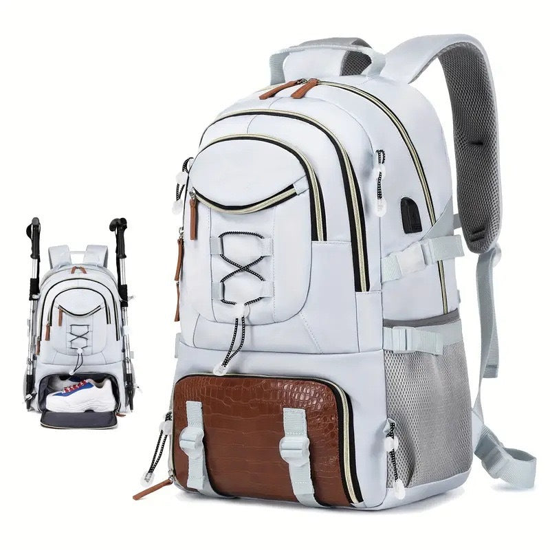 Good-looking Large Capacity High Sense Hiking Oxford Leisure Backpack