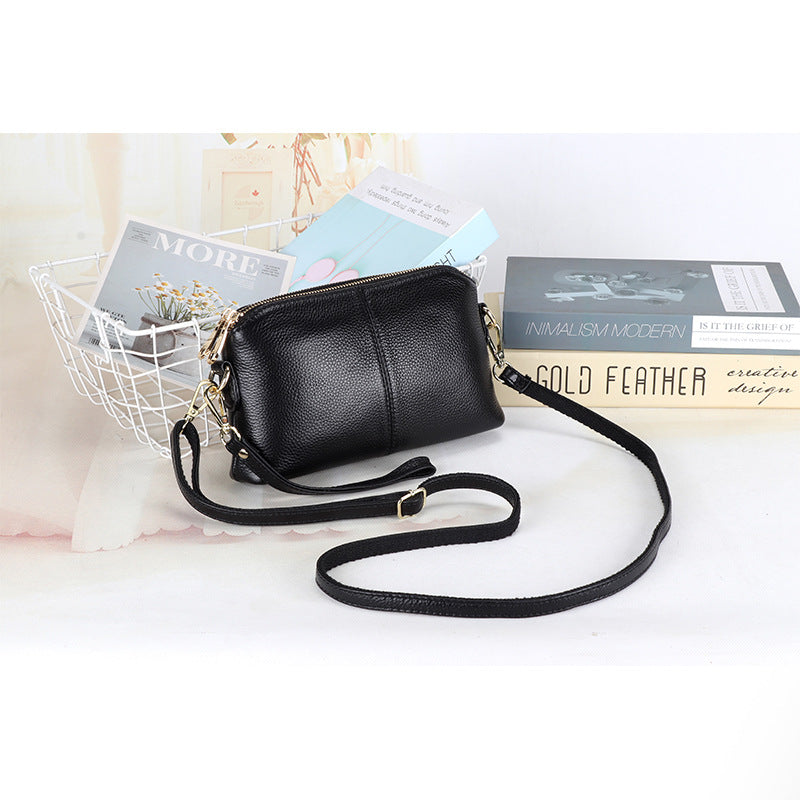 Women's Clutch Fashion Genuine Leather Korean Style Versatile Shoulder Bags