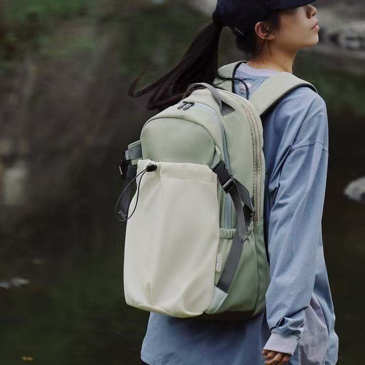 Women's Green Large Capacity Lightweight Short-distance Fitness Sports Backpack