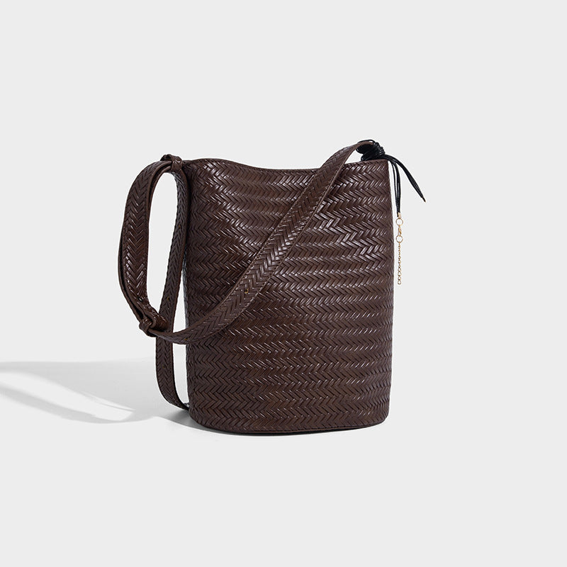 Niche Knitting Retro Affordable Luxury High-grade Bucket Bag