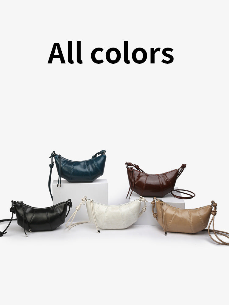 Women's Leather Fashion Spring Underarm Dumpling High Bags