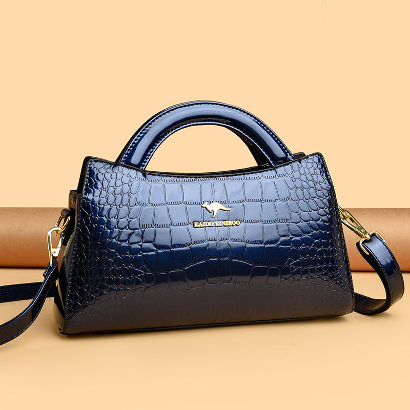 Women's Patent Leather For Mom Alligator Print Women's Handbag
