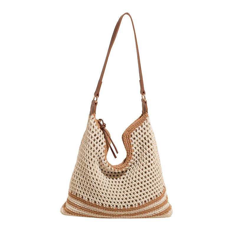 Women's Summer Fashion Woven Simple Elegant Large Bags