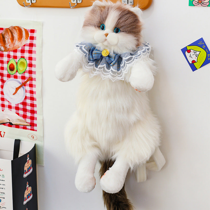 Simulation Cute Cat Plush Girlfriends Gift Backpacks