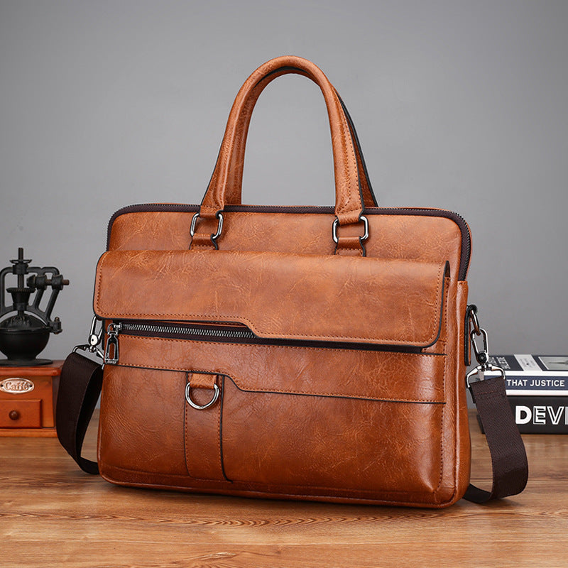 Men's Horizontal Computer Business Commute Trip Office Bags