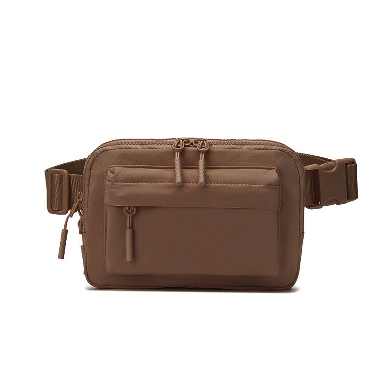 Waterproof Nylon Pure Color Running Leisure Sport Waist Bag, Accessory Bag