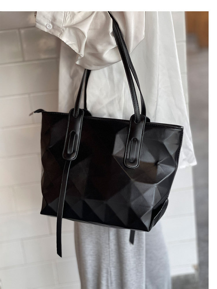 Women's Design Geometric Folding Rhombus Shopping Bags