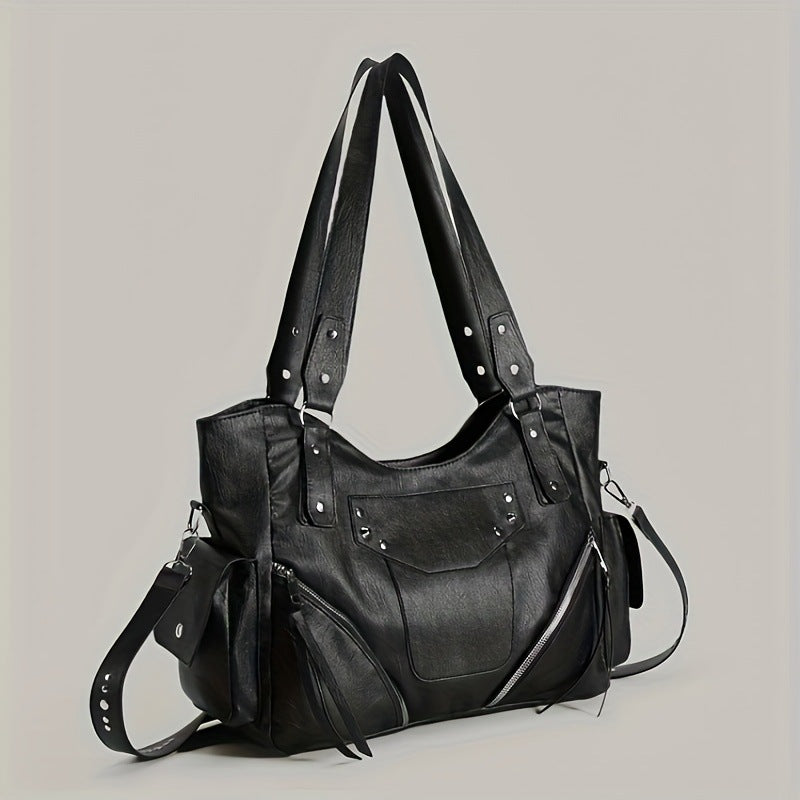 Women's Niche Stitching Large Capacity Totes Fashion Bags