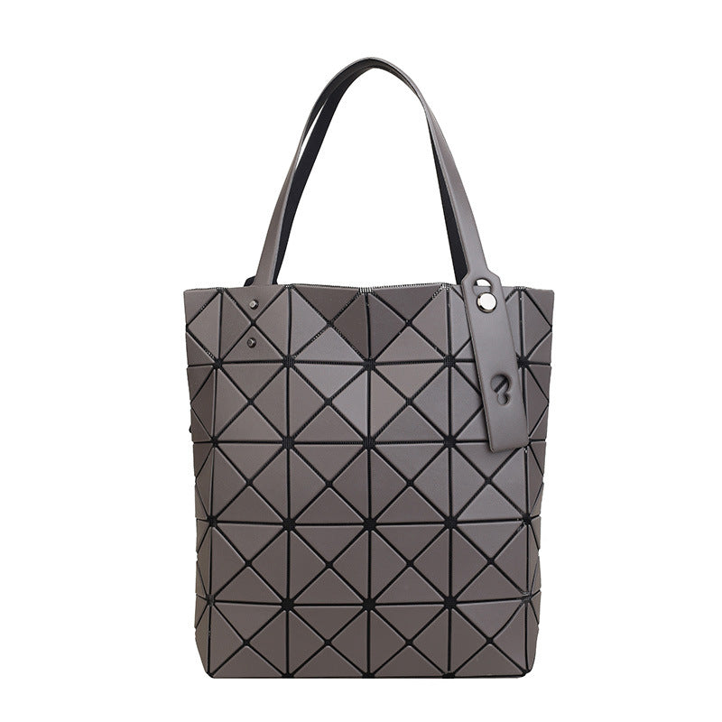 Box Mini Portable Good-looking Geometric Rhombus Underarm Bag