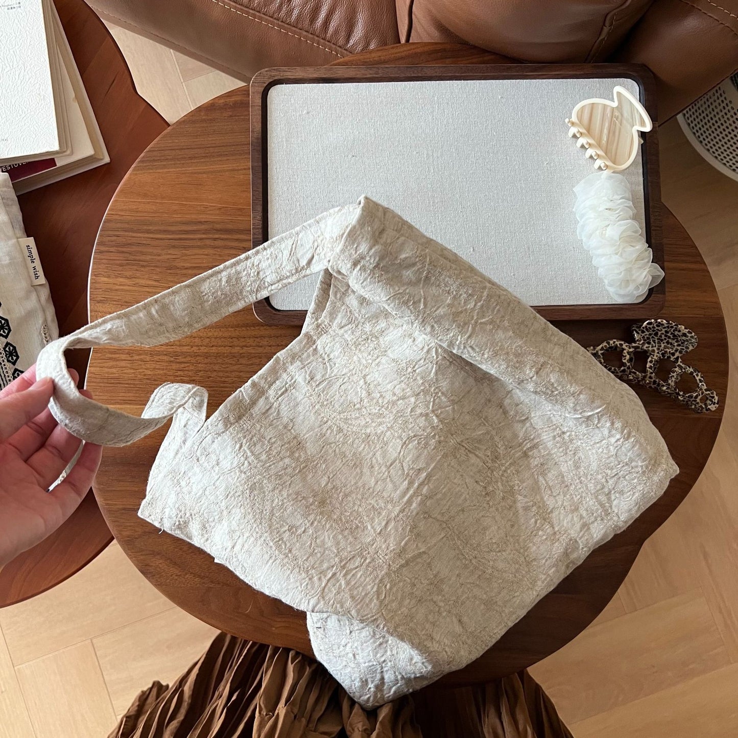 Cloth Cotton Linen Embroidered Female Artistic Retro Minority Ethnic Underarm Bag