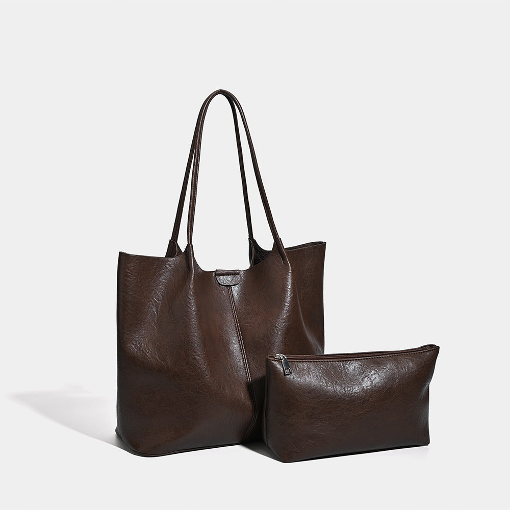 Women's Retro Simple Large Capacity Versatile Leisure Women's Shoulder Bag