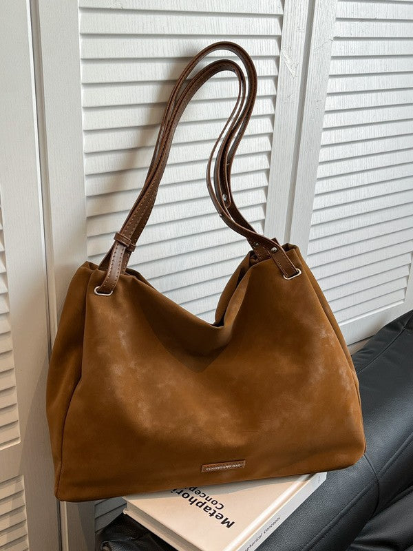 Women's Capacity Trendy Winter Advanced Texture Retro Easy Matching Bags
