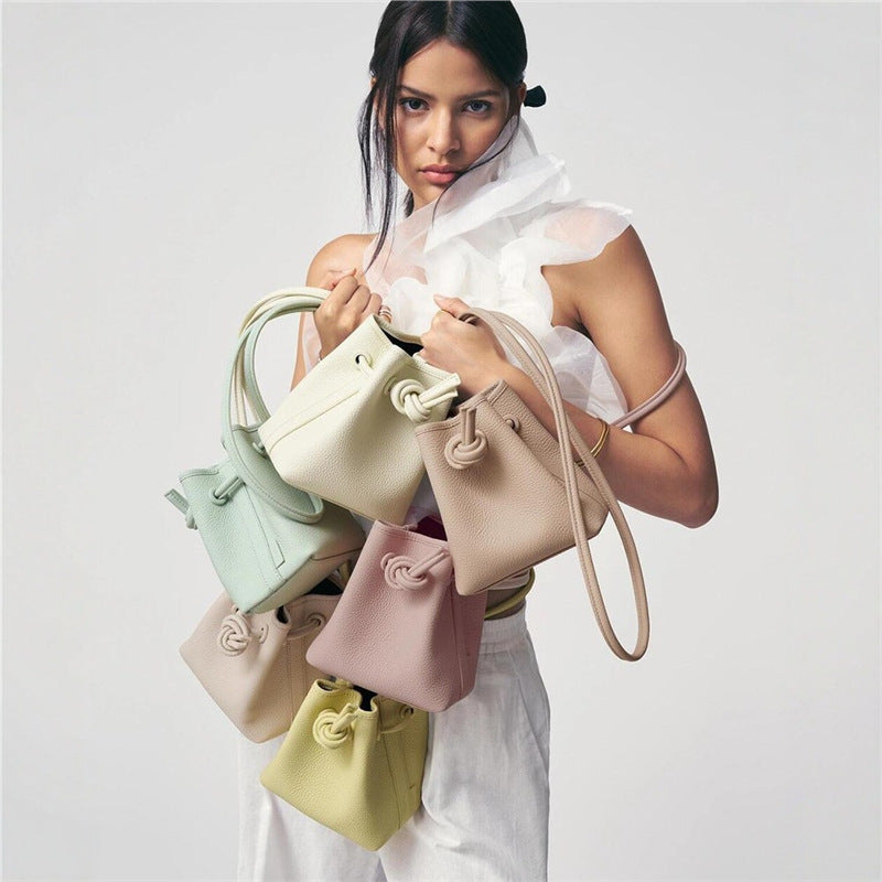 Niche Large Candy Color Vegetable Basket Bucket Bag