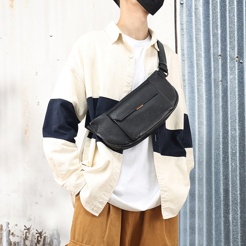 Men's Cowhide Genuine Leather Fashion Commuter Men's Messenger Bag