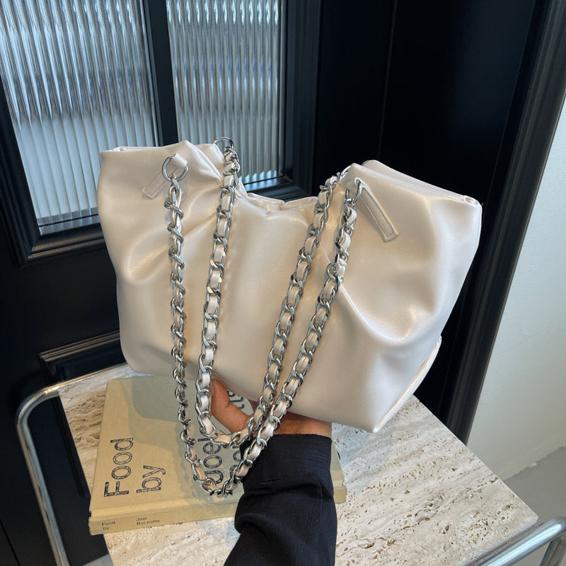 Women's Leather Large Capacity Versatile Chain Fashion Shoulder Bags