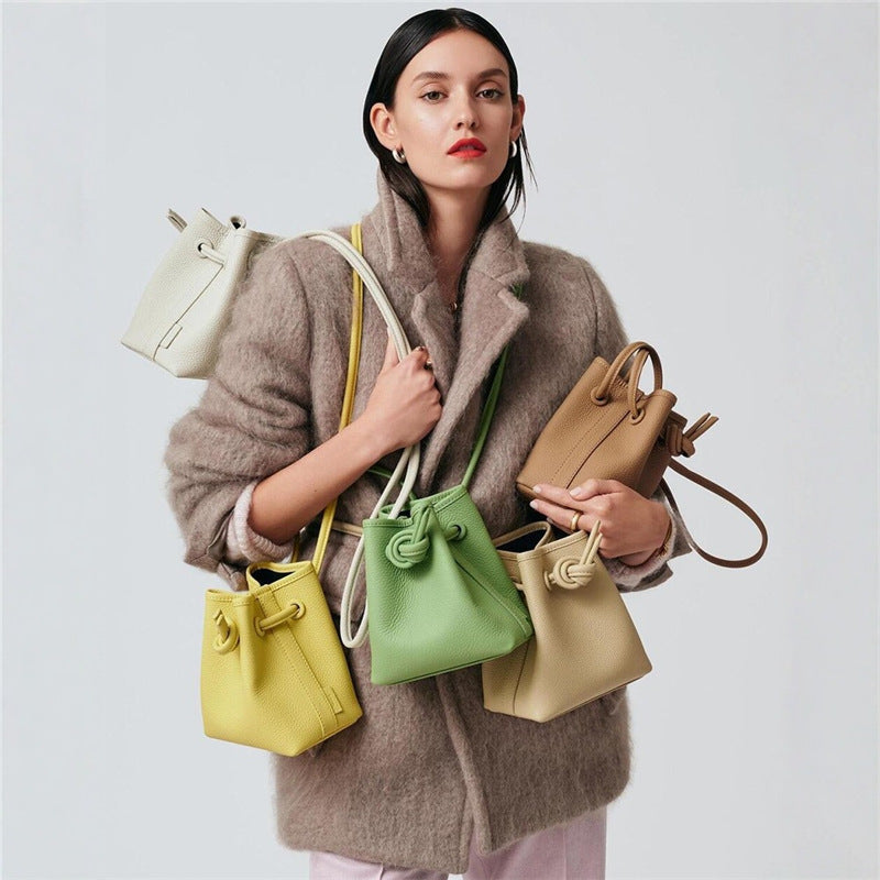 Niche Large Candy Color Vegetable Basket Bucket Bag