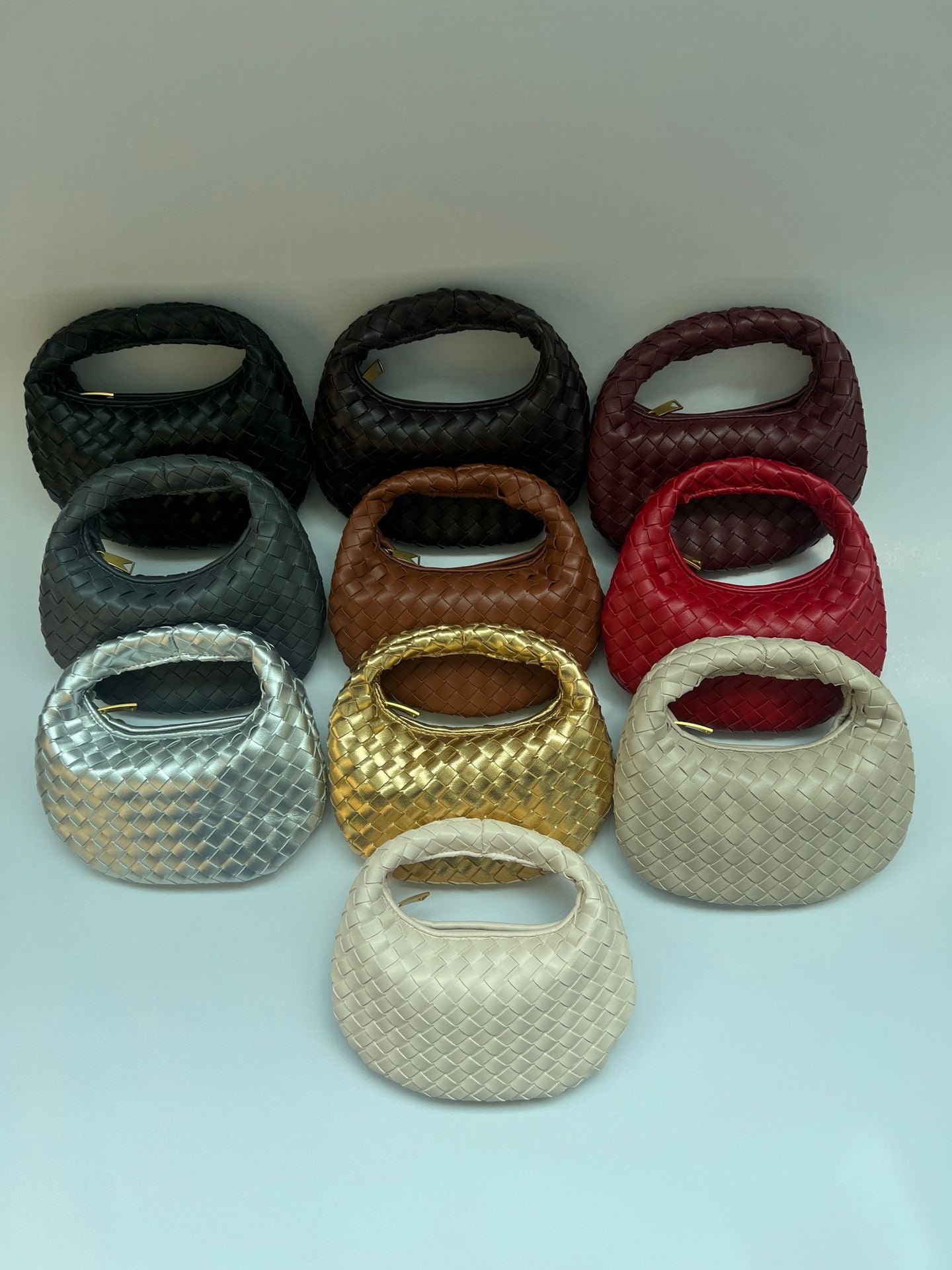 Women's Fashion Solid Color Simple Trend Woven Women's Messenger Bag