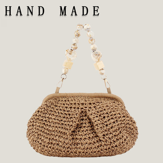 Women's Fashion Personality Woven Seaside Vacation Daily Women's Handbag