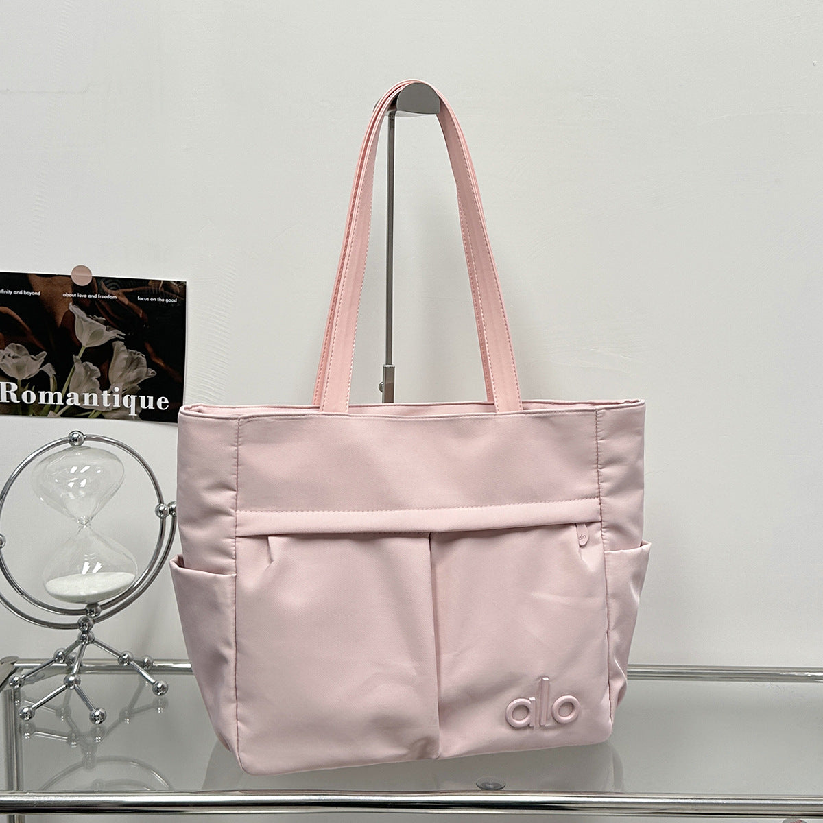 Textured Solid Color Simple Large Capacity Bags