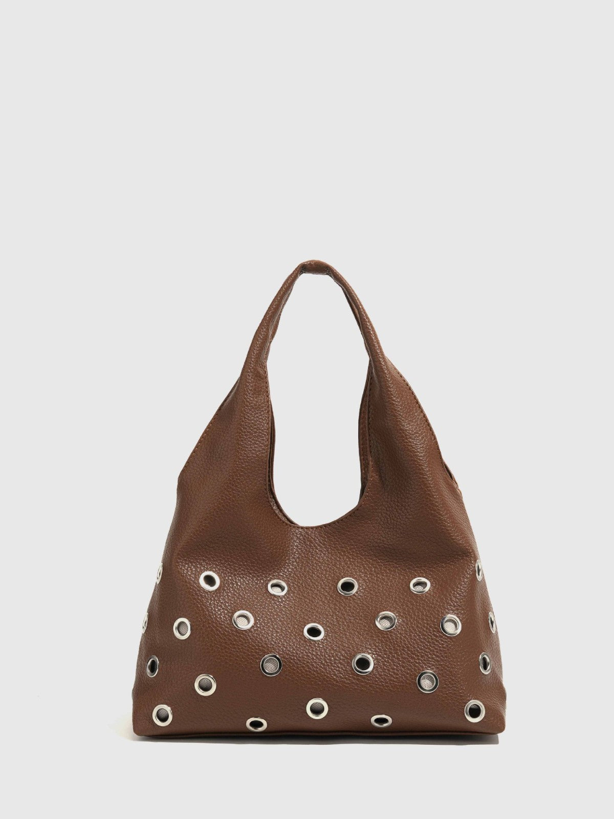 Large Capacity Underarm Portable Eyelet Rivets Women's Shoulder Bag