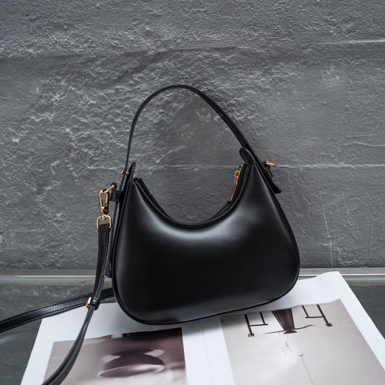 Women's Genuine Leather Fashionable Underarm Niche Western Women's Shoulder Bag