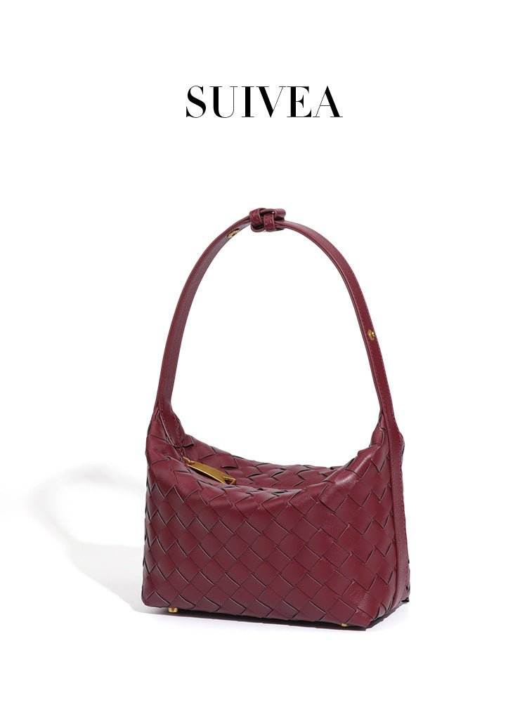 Women's Woven Single Underarm Hand Carrying Lunch Women's Handbag