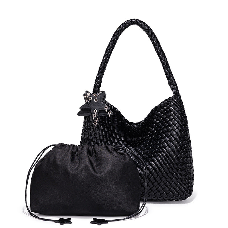 Design Hand-woven Large Capacity Totes Style Women's Shoulder Bag