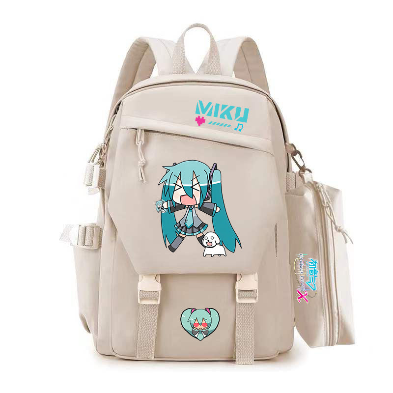Women's & Men's Cartoon Two-dimensional Junior High Large Capacity Leisure Backpack