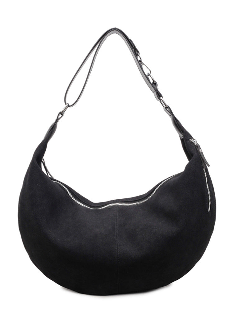 Women's Capacity Dumpling Korean Niche Retro Fashion Simple Women's Shoulder Bag