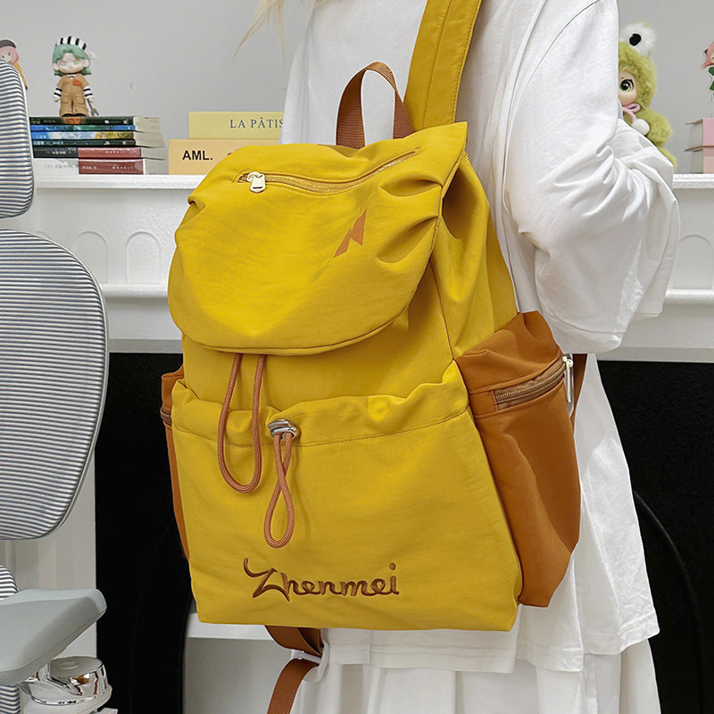 Women's Solid Color Simple Drawstring Out Bags